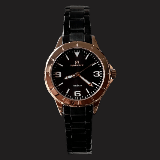 Montre Femme Classique Ébène Noir